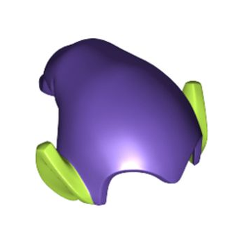 Part 18984pb02 - Minifigure, Headgear Hat, Elf Drooping with Molded Lime Pointed Ears Pattern