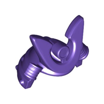 Part 28679 - Minifigure, Headgear Helmet Ninja (Samurai) Kabuto with Large Curved Crest and Rivets