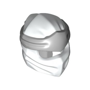 Part 40925pb06 - Minifigure, Headgear Ninjago Wrap Type 4 with Molded Light Bluish Gray Headband Pattern