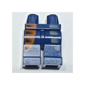 Part 970c00pb0030 - Hips and Legs with Alpha Team Dark Gray and Orange Pockets Pattern