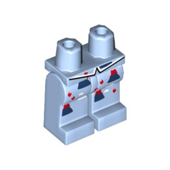Onderdeel 970c00pb0704 - Heupen en benen met vulkaanpyjamapatroon