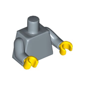 Part 973c050 - Torso Plain / Sand Blue Arms / Yellow Hands