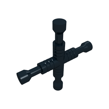 Onderdeel 11402d - Minifiguur, gereedschap, 4-weg moersleutel