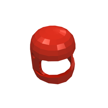 Onderdeel 193b2 - Minifiguur, hoofddeksel Helm Ruimte / Stad met dikke kinband - met vizierkuiltjes