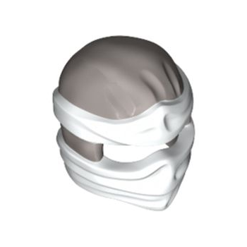 Part 19857pb03 - Minifigure, Headgear Ninjago Wrap Type 2 with Molded White Wraps and Knot Pattern