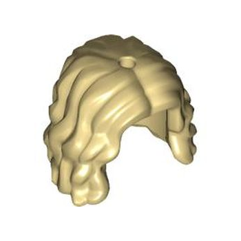 Deel 2632 - Minipop, haar vrouwelijk, halflang, golvend, scheiding in het midden