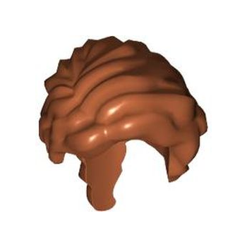 Deel 2640 - Minipop, golvend haar, scheiding rechts, losse vlecht achter