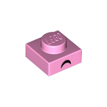 Part 3024pb014 - Plate 1 x 1 with Black Curved Eyebrow Pattern