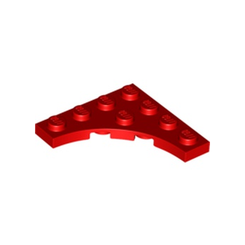 Onderdeel 35044 - Plaat, gemodificeerd 4 x 4 met 3 x 3 gebogen uitsparing