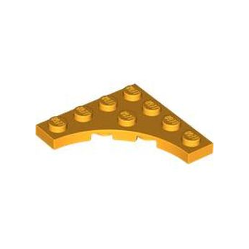 Onderdeel 35044 - Plaat, gemodificeerd 4 x 4 met 3 x 3 gebogen uitsparing