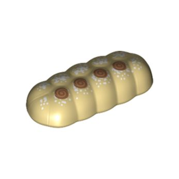 Onderdeel 37705pb01 - Brood geknoopt met witte spikkels en noga en middelgrote noga spiralenpatroon