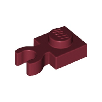 Onderdeel 4085d - Plaat, gemodificeerd 1 x 1 met open O-clip dik (verticale grip)