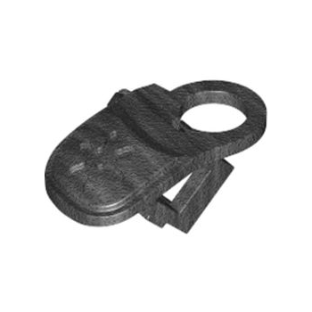 Part 41162 - Minifigure Armor Shoulder Pad with Debossed Throwing Star / Shuriken and Scabbard for 1 Katana