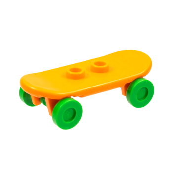 Onderdeel 42511c06 - Minifiguur, skateboard met felgroene wielen (42511 / 2496)
