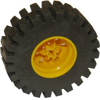 Onderdeel 4266c02 - Wiel 20 x 30 Technic met zwarte band 20 x 30 Technic (4266 / 4267)