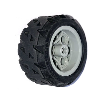 Onderdeel 44292c01 - Wiel 30,4 mm D x 20 mm met 3 pengaten met zwarte band 43,2 x 22 H (44292 / 44308)