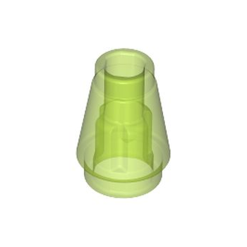 Onderdeel 4589b - Kegel 1 x 1 met bovenste groef