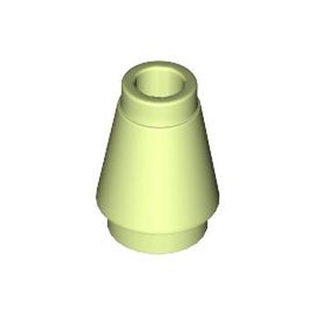 Onderdeel 4589b - Kegel 1 x 1 met bovenste groef