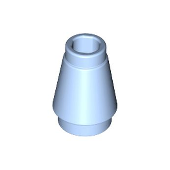 Onderdeel 4589b - Kegel 1 x 1 met bovenste groef