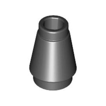 Onderdeel 4589b - Kegel 1 x 1 met bovenste groef