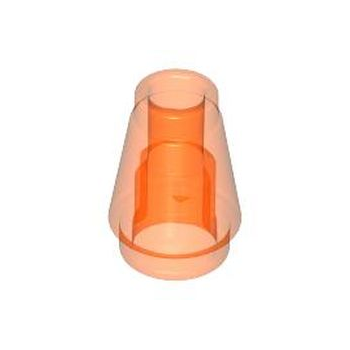 Onderdeel 4589b - Kegel 1 x 1 met bovenste groef