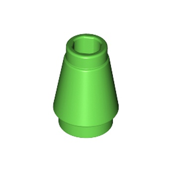 Onderdeel 4589b - Kegel 1 x 1 met bovenste groef