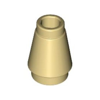 Onderdeel 4589b - Kegel 1 x 1 met bovenste groef
