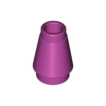 Onderdeel 4589b - Kegel 1 x 1 met bovenste groef
