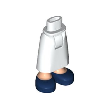 Onderdeel 59595c00pb04 - Minipop heupen en rok lang, licht nougat benen en donkerblauwe schoenen patroon - Dikke scharnier