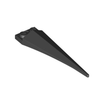 Onderdeel 61406pb05 - Plaat, gemodificeerd 1 x 2 met hoekige verlenging met gegoten flexibel zwart puntpatroon