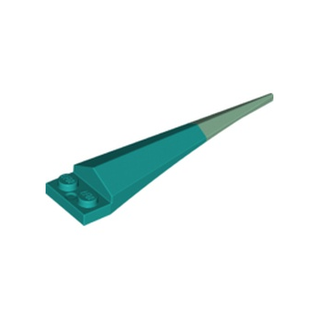 Onderdeel 61406pb06 - Plaat, gemodificeerd 1 x 2 met hoekige verlenging met gegoten flexibel zandgroen puntpatroon