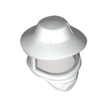 Part 69938pb01 - Minifigure, Headgear Hat, Beekeeper with Molded Trans-Brown Visor Pattern