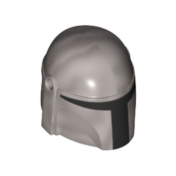 Part 87610pb09 - Minifigure, Headgear Helmet with Holes, SW Mandalorian with Black Visor Pattern
