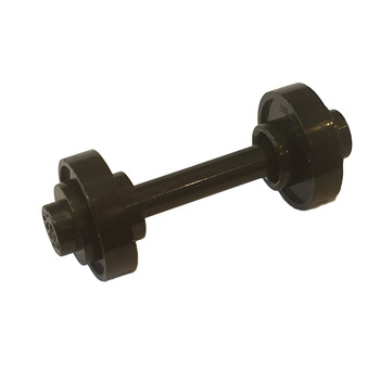 Onderdeel 91049c01 - Minifiguur, haltergewichten met zwarte stang