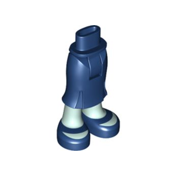 Onderdeel 92249c00pb06 - Minipop heupen en rok lang, lichtblauwe benen en donkerblauwe open teen schoenen patroon - Dikke scharnier