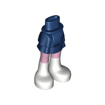 Onderdeel 92250c00pb03 - Minipop heupen en rok gelaagd, felroze benen en witte laarzenpatroon - Dikke scharnier
