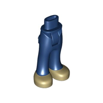 Onderdeel 92253c00pb01 - Minipop heupen en broek met achterzakken met donkerbruine schoenenpatroon - Dik scharnier