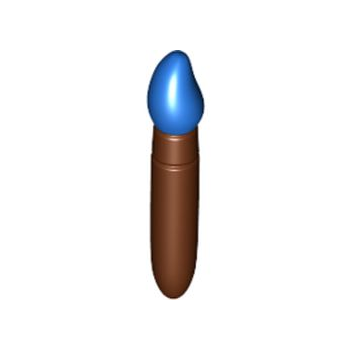 Onderdeel 93552pb06 - Minifiguur, penseel met gegoten blauw borstelhaarpatroon