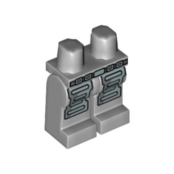 Teil 970c00pb0051 – Hüften und Beine mit Gürtel und silbernem Rüstungsmuster