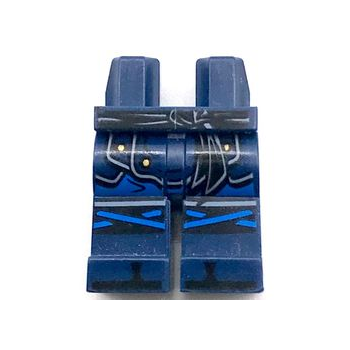 Onderdeel 970c00pb0630 - Heupen en benen met zwarte sjerp, pantser, blauwe kniebanden en zwart Zoris-patroon