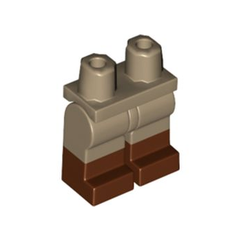 Teil 970c00pb1023 – Hüften und Beine mit geformtem rotbraunem Unterschenkel-/Stiefelmuster