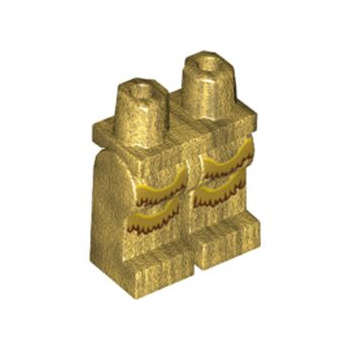 Teil 970c00pb1058 – Hüften und Beine mit goldenem und dunkelrotem Fransenmuster