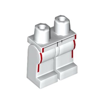 Onderdeel 970c00pb1350 - Heupen en benen met racepak, rood strepenpatroon
