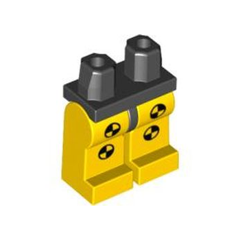 Teil 970c03pb06 – Hüften und gelbe Beine mit schwarz-gelbem Kreismuster