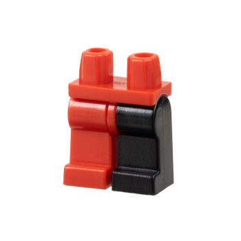 Onderdeel 970d03 - Heupen en 1 zwart linkerbeen, 1 rood rechterbeen