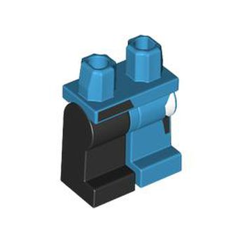 Onderdeel 970d57pb01 - Heupen en 1 donkerblauwe linkerbeen, 1 zwart rechterbeen met zwart-wit vierkantenpatroon