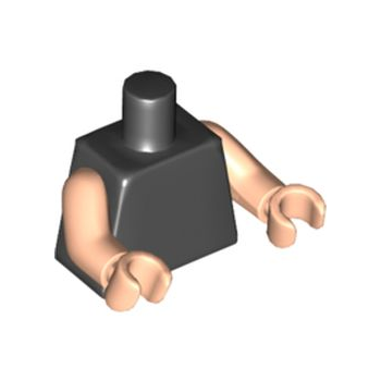 Teil 973c092 – Torso schlicht / Arme in hellem Nougat / Hände in hellem Nougat